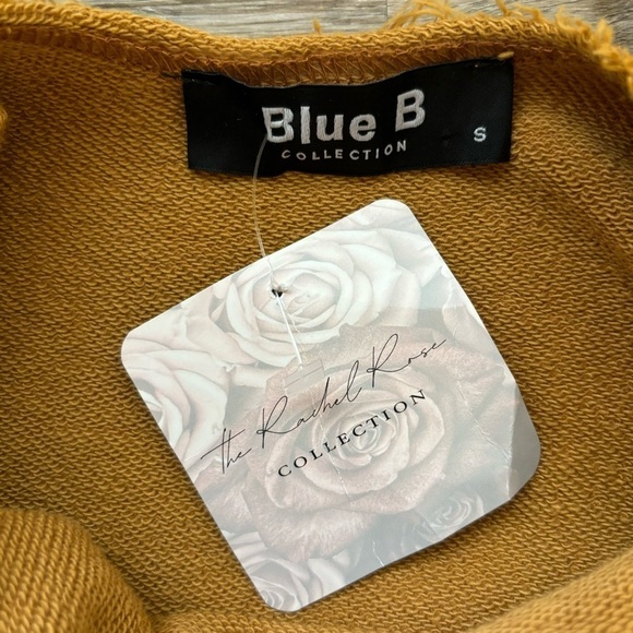 Smocked Knit Cotton Fleece Goldie Dress Mustard Yellow Size Small NWT - Picture 9 of 13